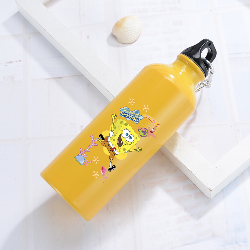 Outdoor Y Camping - SpongeBobs Aluminum Water Bottle Outdoor Bike