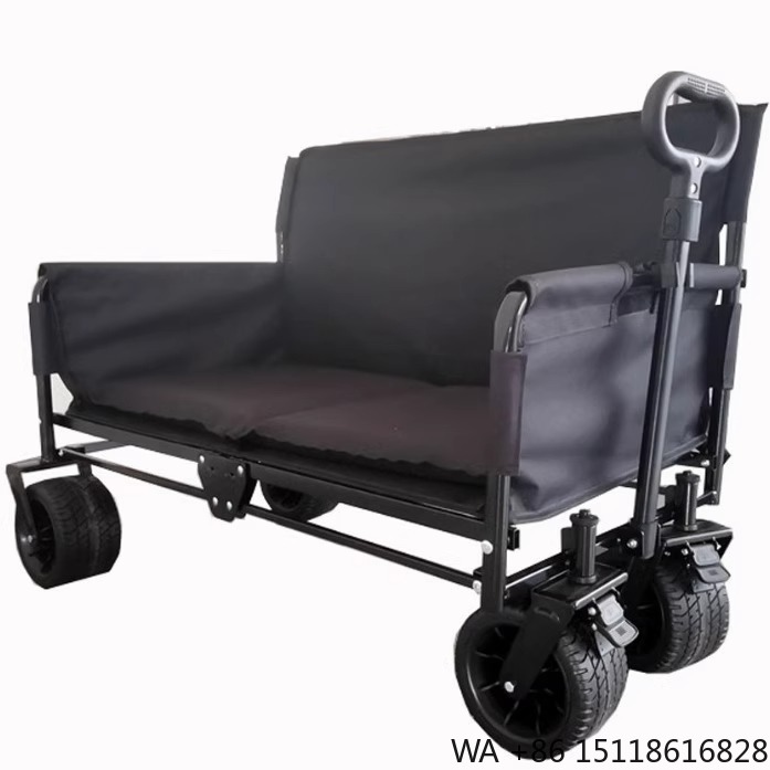 Outdoor Camping And Fishing - JXFT Multifunctional Four-Wheel Metal Outdoor Folding