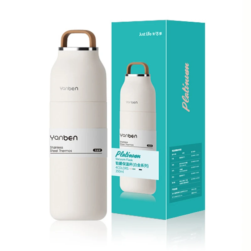 Vacuum Insulated Flask - 350ml Thermos Bottle 304 Stainless Steel