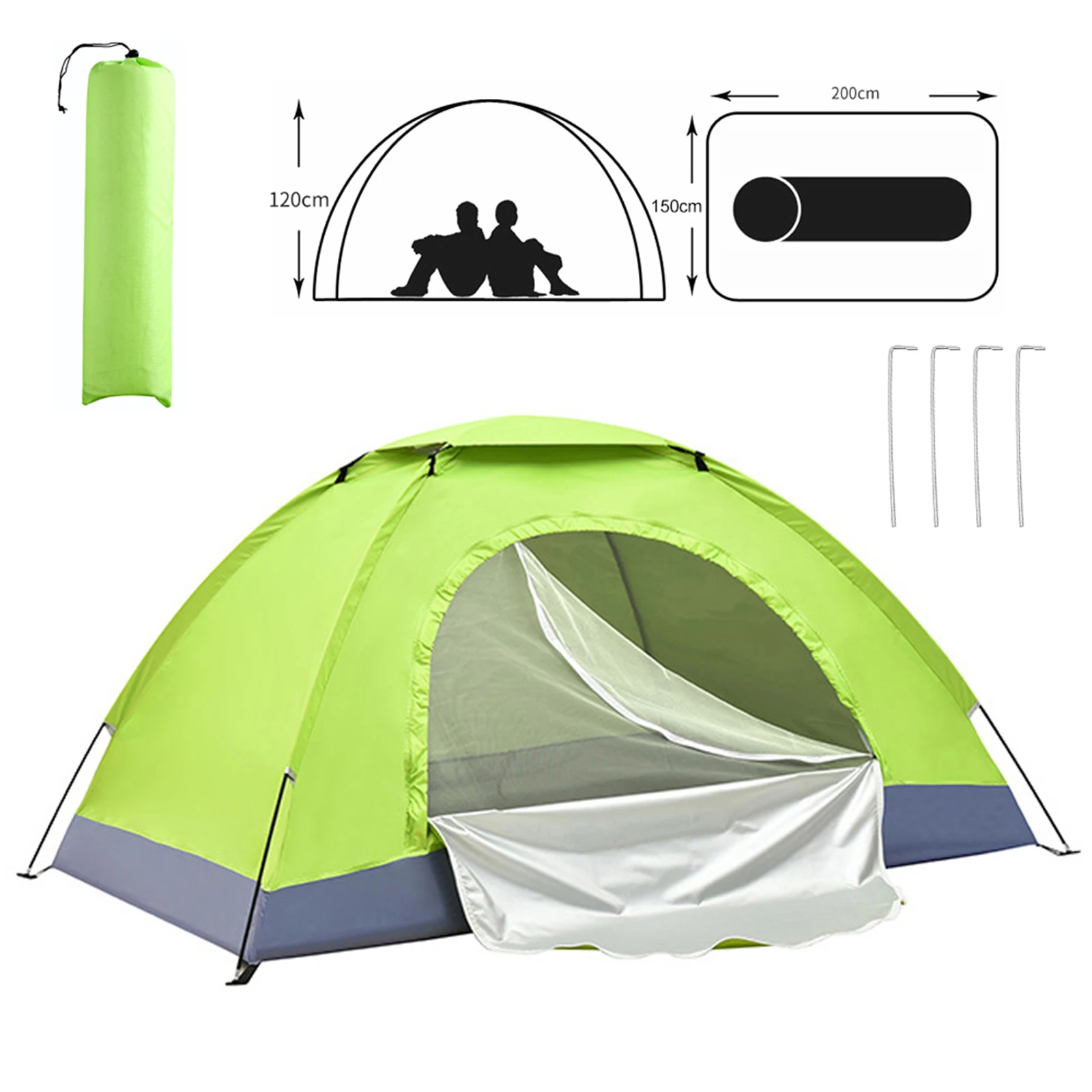Outdoor Camping Dome - 1 Set Ultralight Camping Tent With