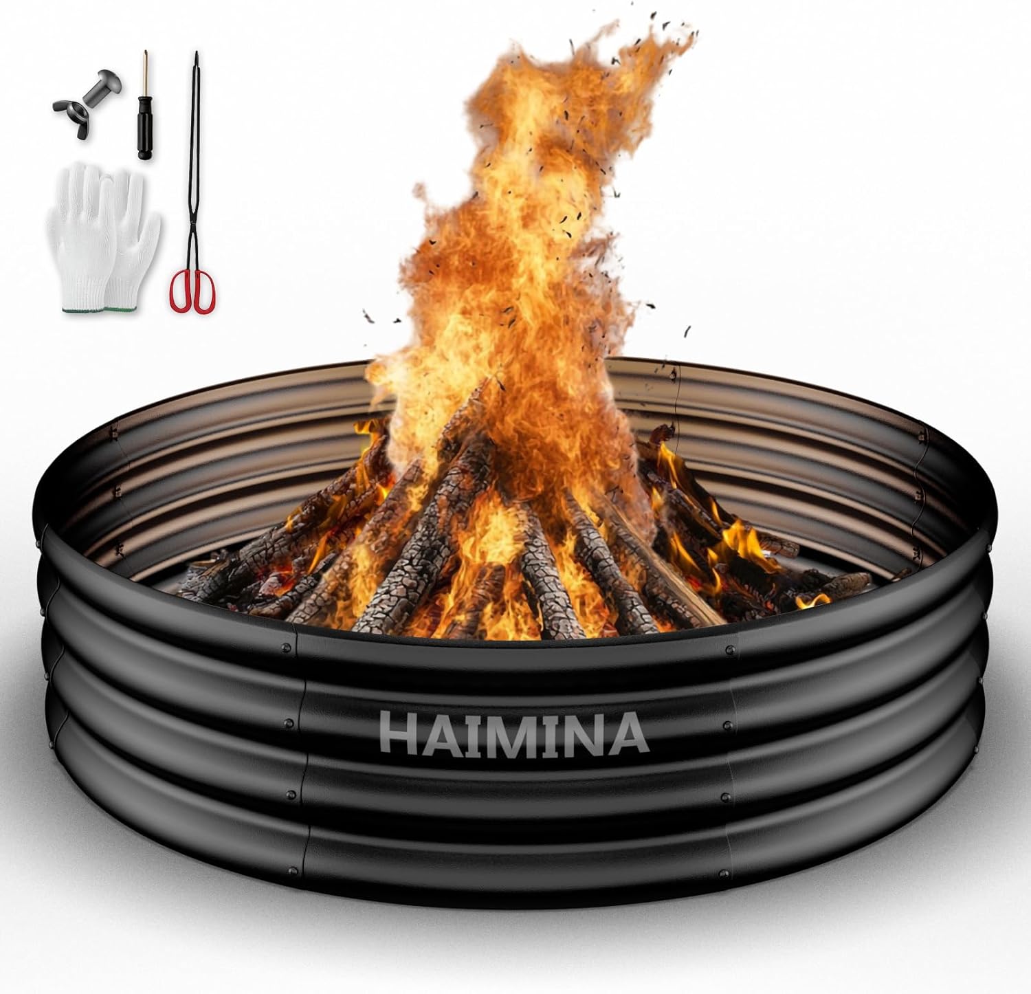 Outdoor Camping Fire - 36 Inch Heavy Duty Fire Pit