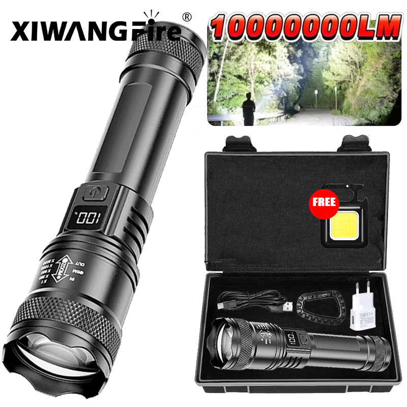 Outdoor Camping And Fishing - Ultra Bright LED Flashlight 2000LM Type-C