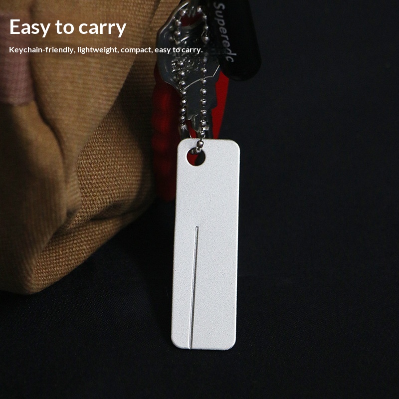Outdoor Camping Knife - Mini Diamond Sharpening Stone Keychain Tool