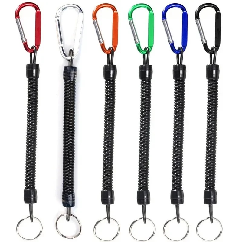 Outdoor In Camping - 1PC Tactical Spring Rope Buckle Carabiner