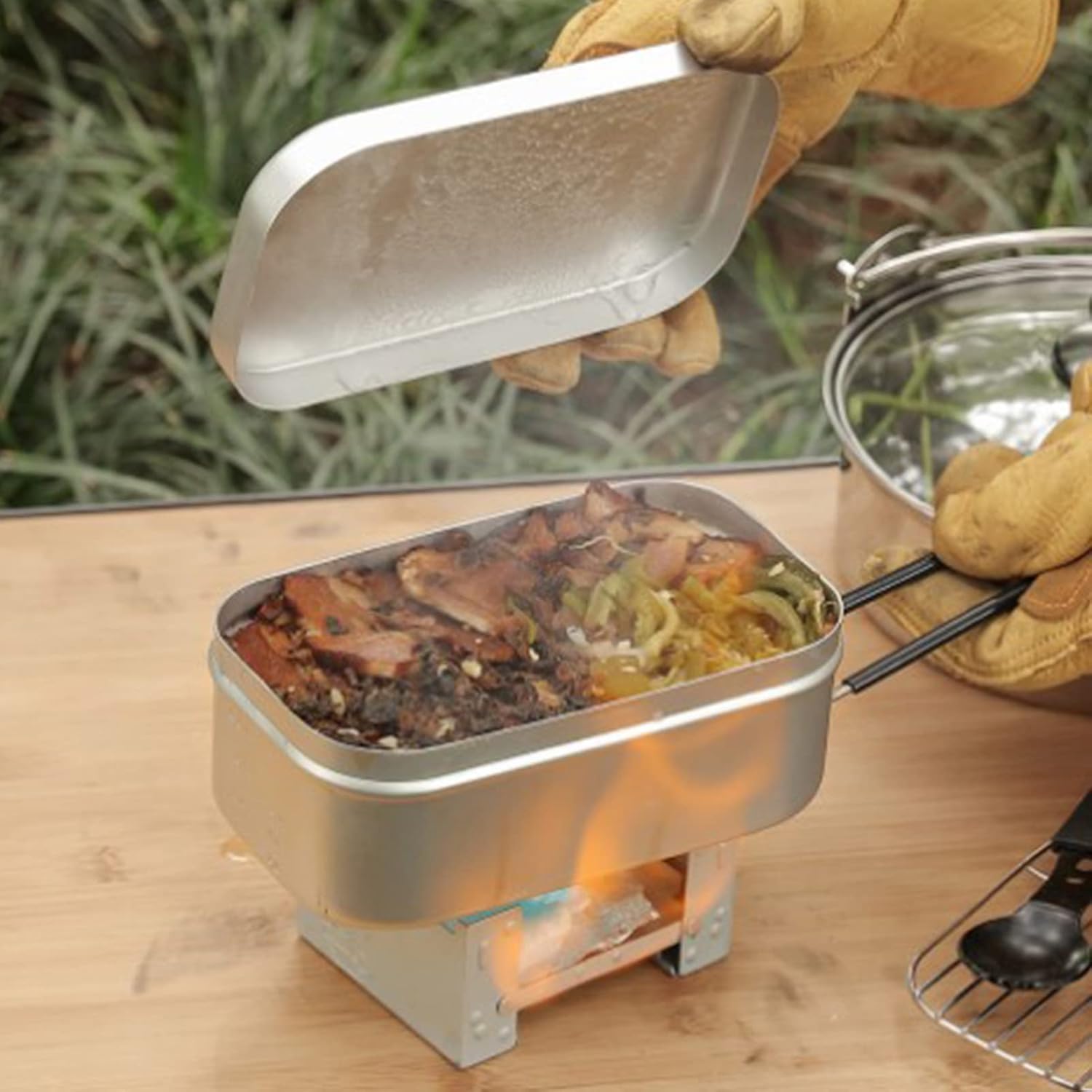 Outdoor Y Camping - Foldable Bento Box Handle, Lunch Container
