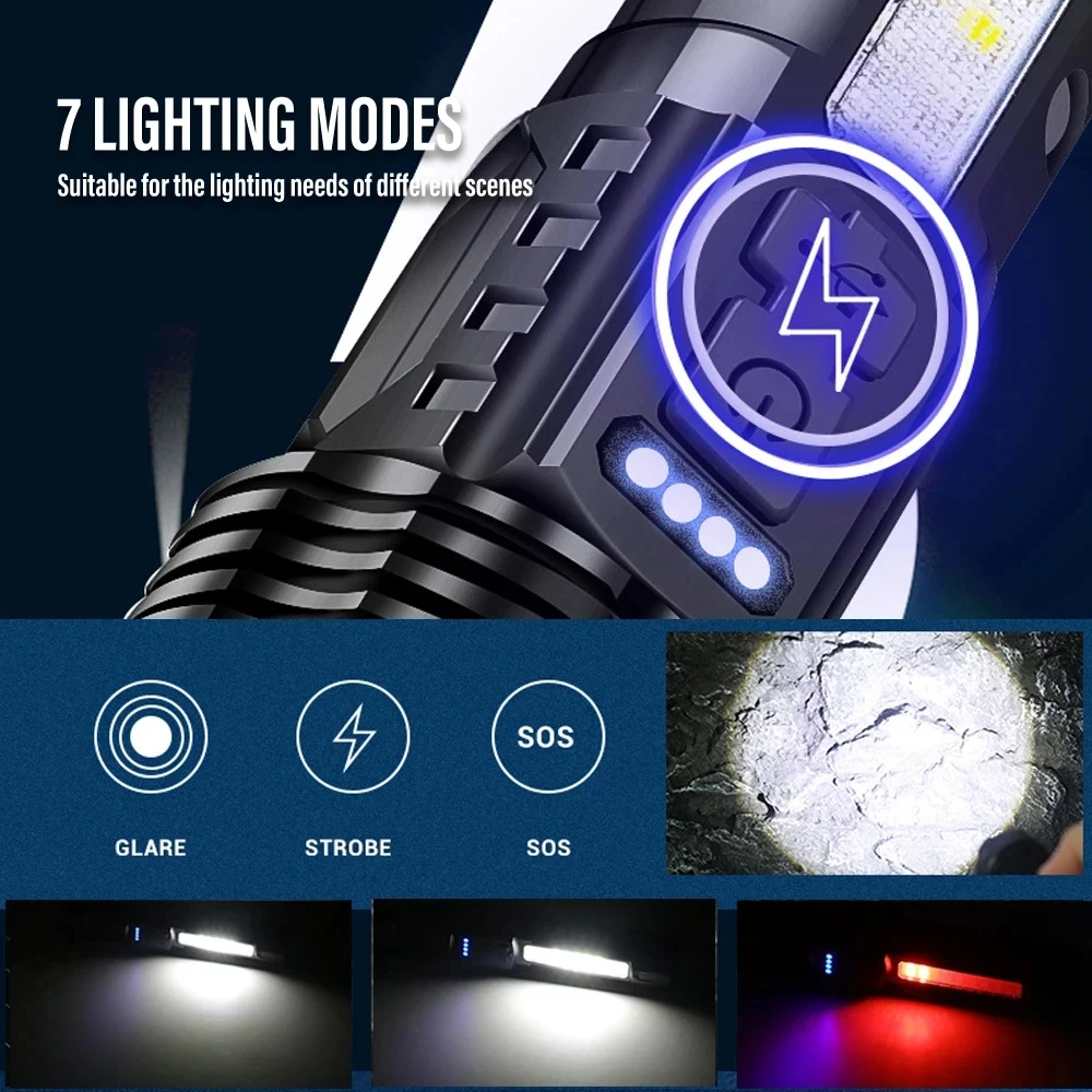 Powerful LED Flashlight Rechar - огляд і ціна Outdoor Camping And Fishing