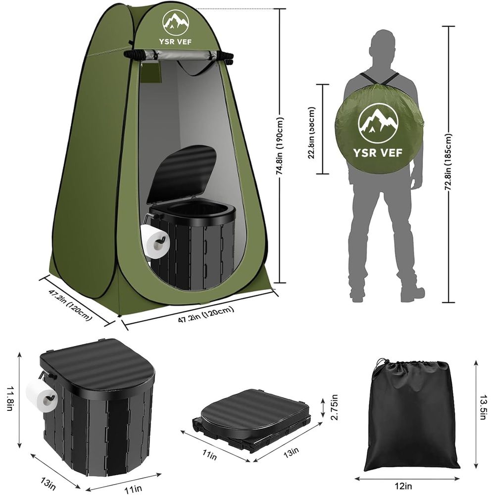 Portable Toilet Kit, Camping T - огляд і ціна Outdoor In Camping