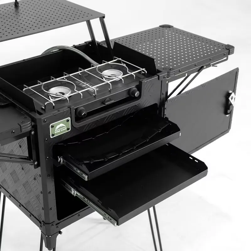Deluxe Family Camping Kitchen  - огляд і ціна Outdoor Camping Kitchen Setup