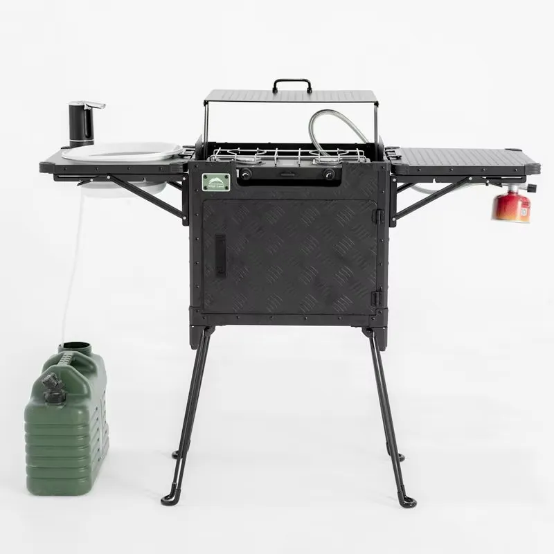 Deluxe Family Camping Kitchen  - огляд і ціна Outdoor Camping Kitchen Setup