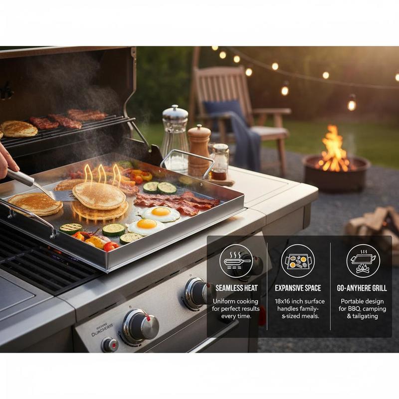 Universal Flat Top Griddle 18x - огляд і ціна Outdoor Y Camping