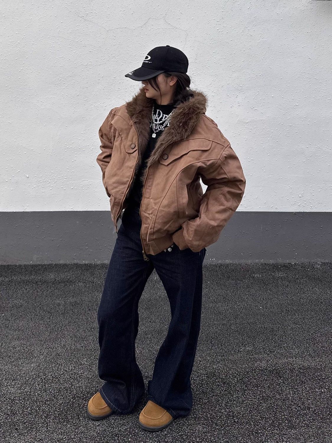 Fur Collar Jacket Y2K Male Men - огляд і ціна Best Outdoor Camping Jacket