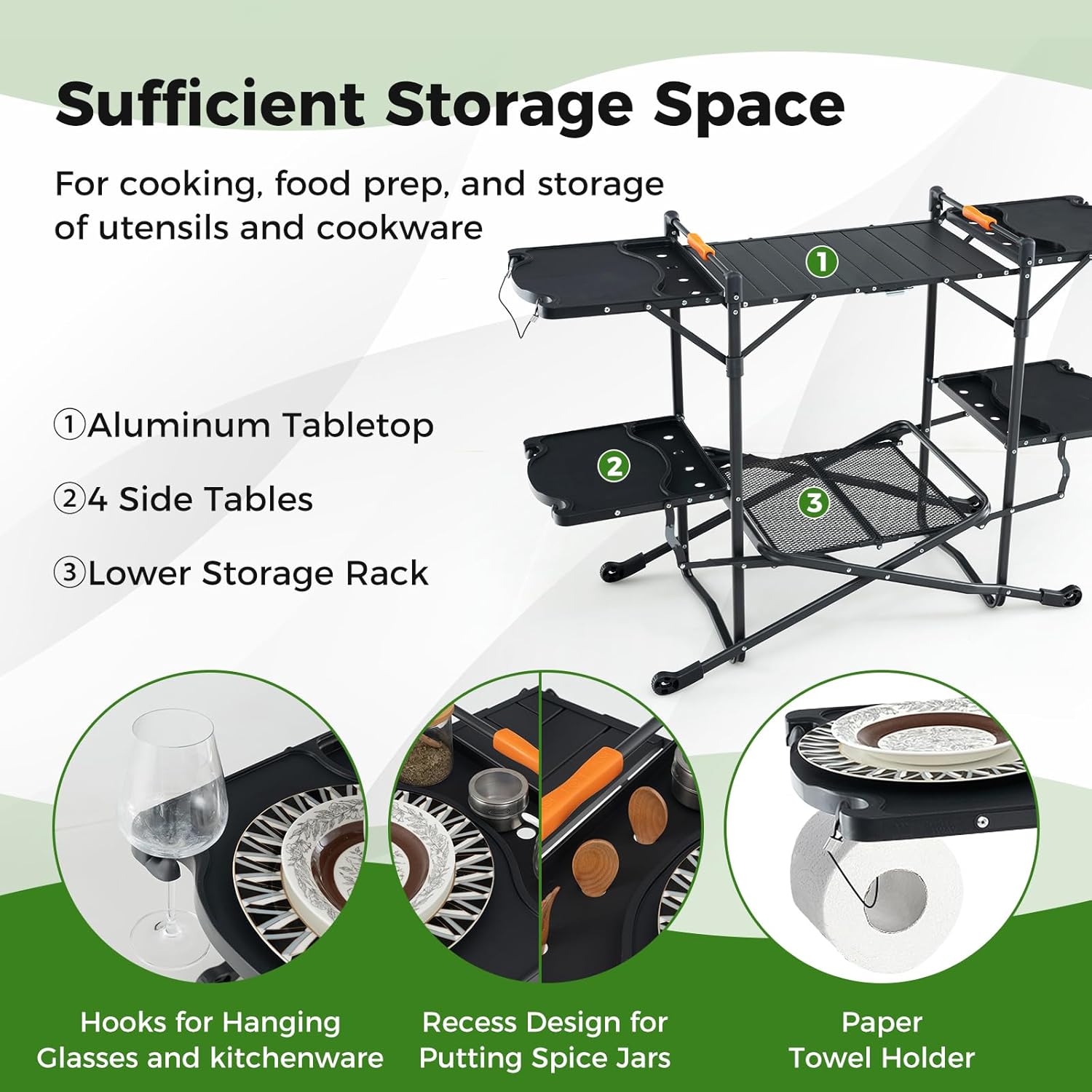 Portable Outdoor Folding Cooki - огляд і ціна Outdoor Camping Kitchen Setup