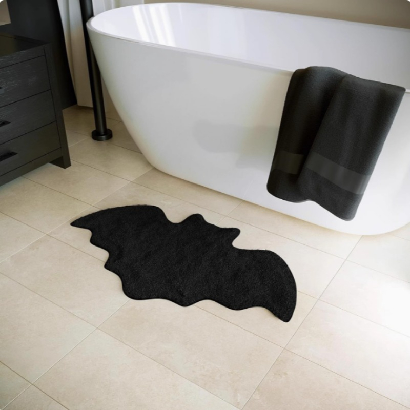 Black Halloween Bat Rug Non Sl - огляд і ціна Outdoor Camping Kitchen Setup