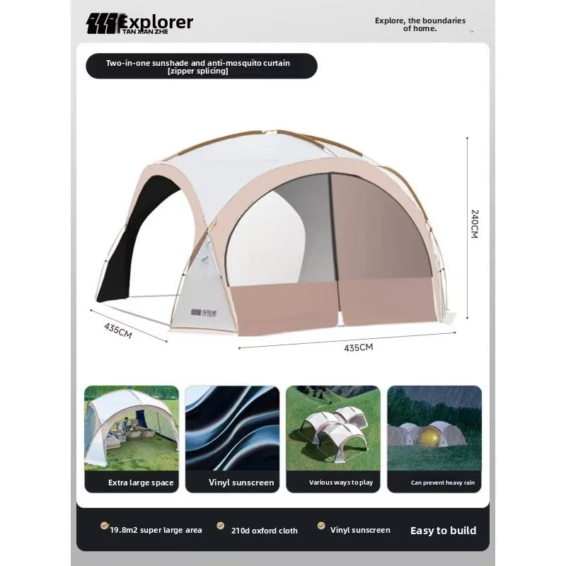 Explorer Black Vinyl Dome Tent - огляд і ціна Outdoor Camping Dome