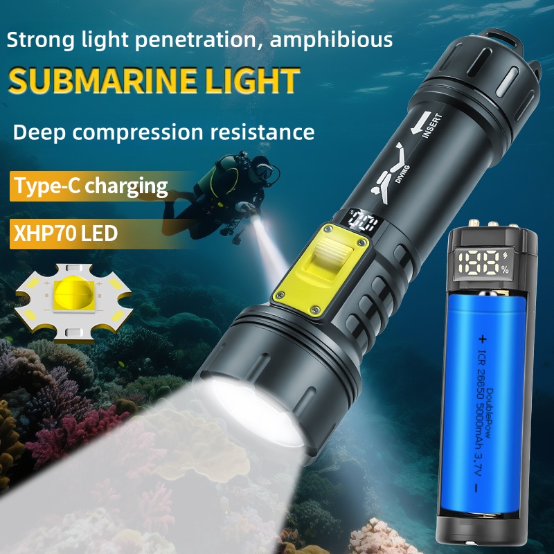 New XHP70 Diving Flashlight IP - огляд і ціна Outdoor Camping And Fishing