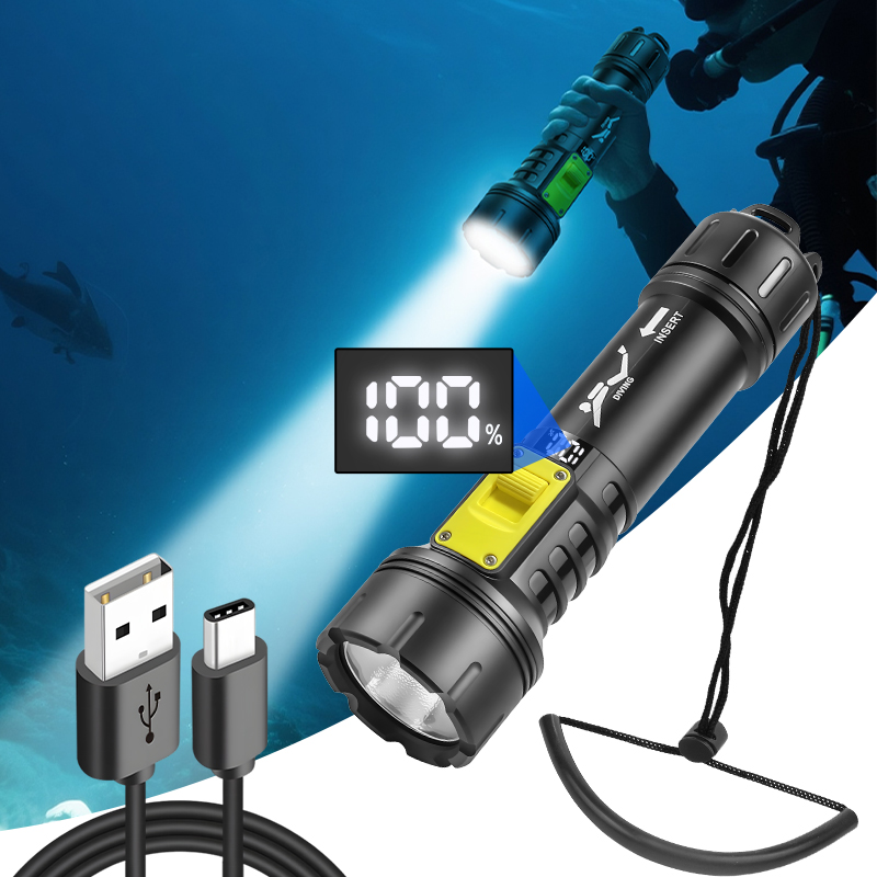 New XHP70 Diving Flashlight IP - огляд і ціна Outdoor Camping And Fishing