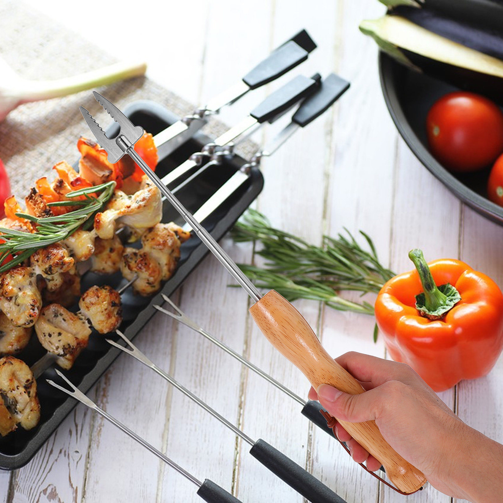 Stainless Steel Extendable Bbq - огляд і ціна Outdoor Camping Fire