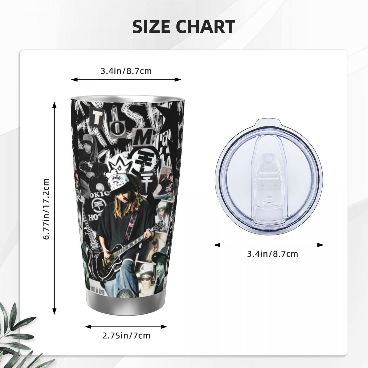 Tokio Hotel Tom Kaulitz Music  - огляд і ціна Vacuum Insulated Flask