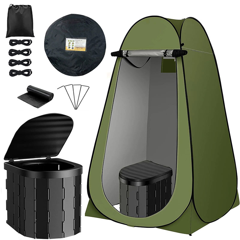 ‌Portable Pop-Up Toilet Tent P - огляд і ціна Outdoor Camping Toilet Tent