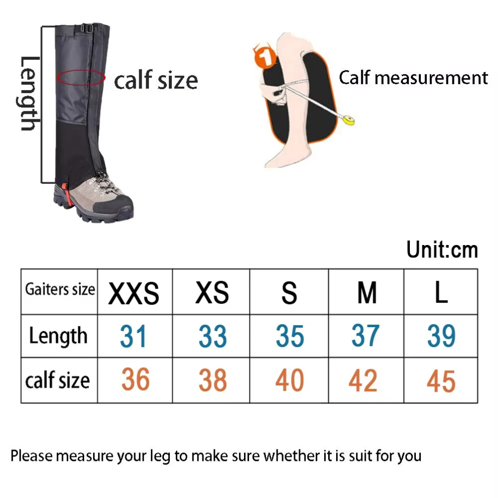 Waterproof Snow Leg Gaiters Hi - огляд і ціна Trekking Gaiters