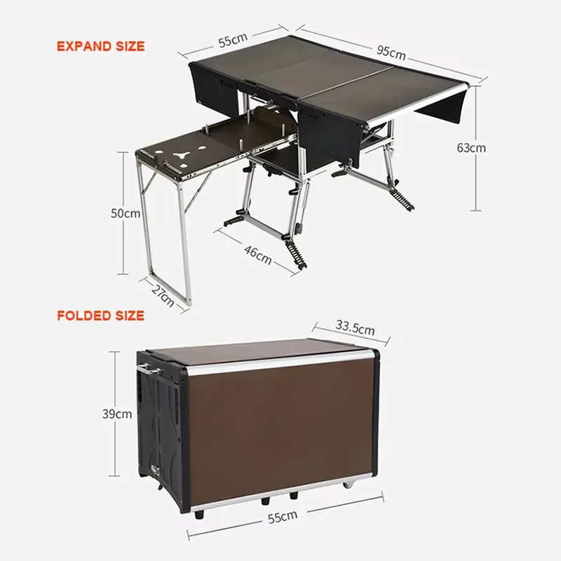 Convenient Camping Kitchen Box - огляд і ціна Outdoor Camping Kitchen Setup