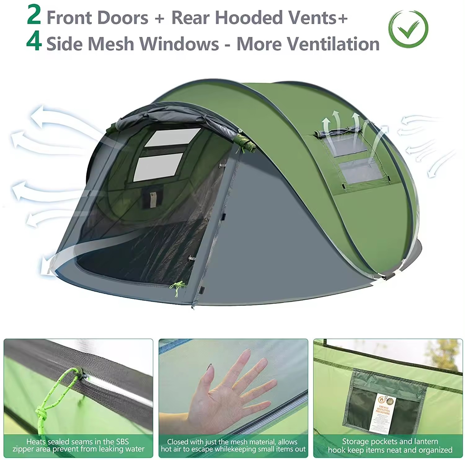 Double Layer Waterproof Family - огляд і ціна Outdoor Camping Dome