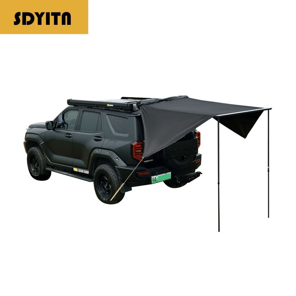 Aluminum Alloy Black Double-wi - огляд і ціна Outdoor Camping Car Tail Tent