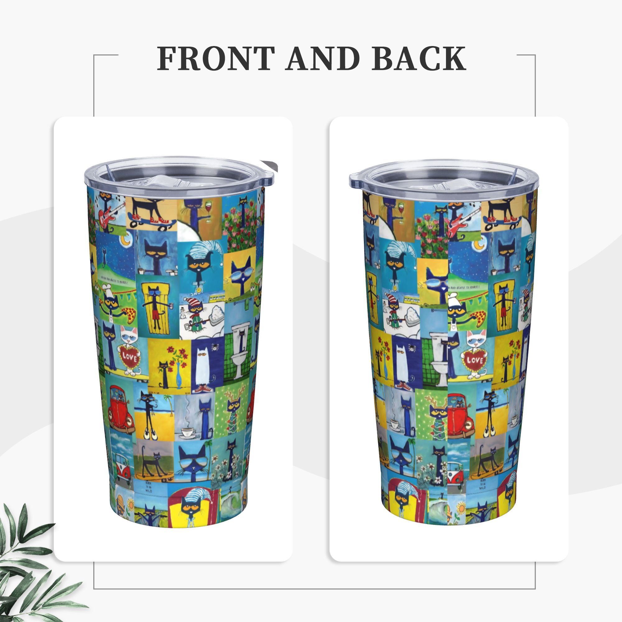 Pete The Cat Cartoon Tumbler V - огляд і ціна Vacuum Insulated Flask