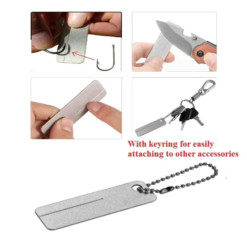 Mini Diamond Sharpening Stone  - огляд і ціна Outdoor Camping Knife