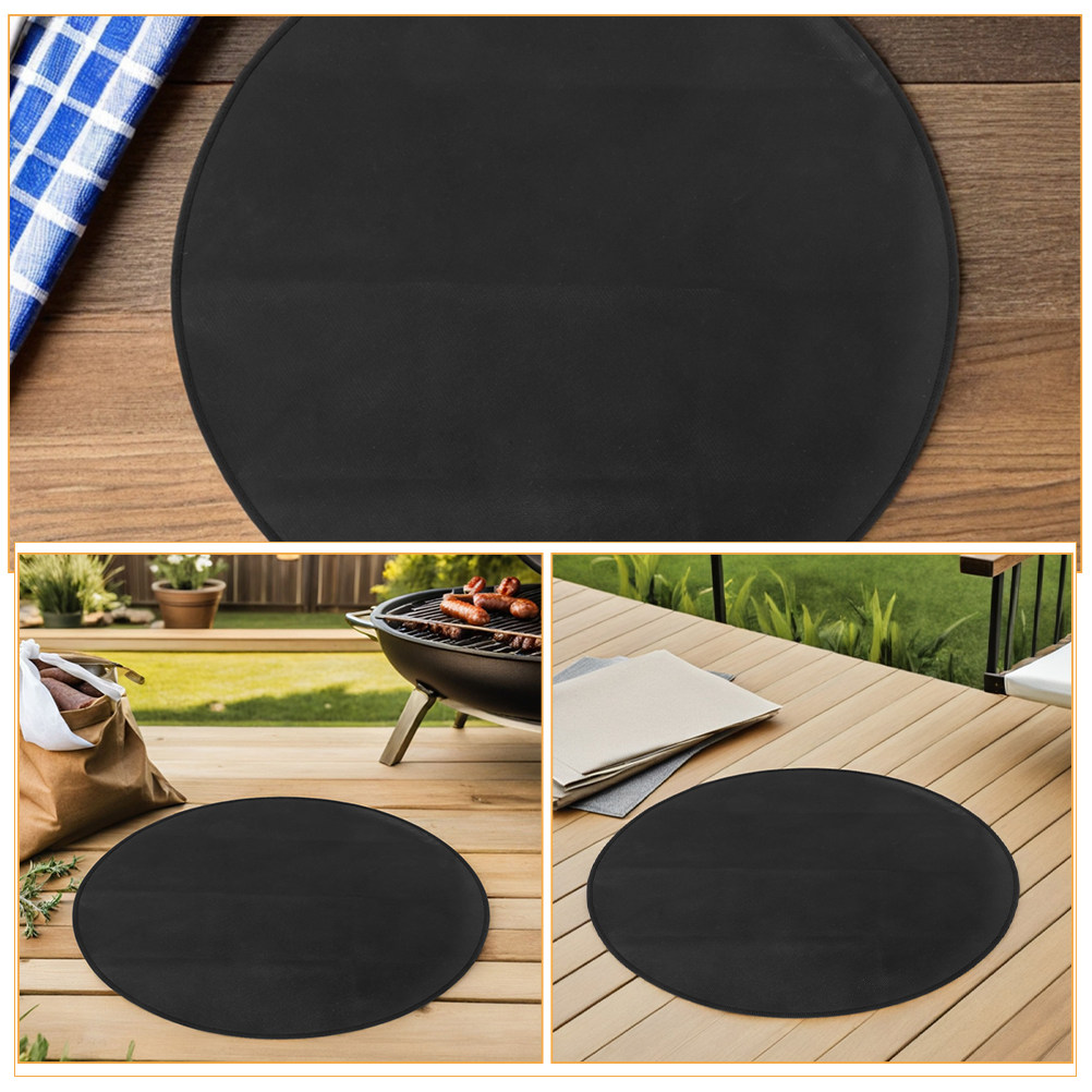 Round Fireproof Bbq Mat Heat R - огляд і ціна Outdoor Camping Fire