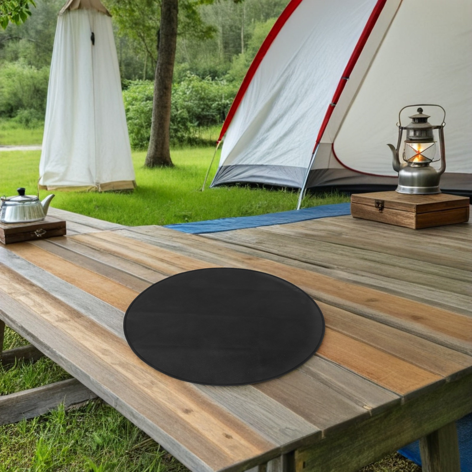 Round Fireproof Bbq Mat Heat R - огляд і ціна Outdoor Camping Fire