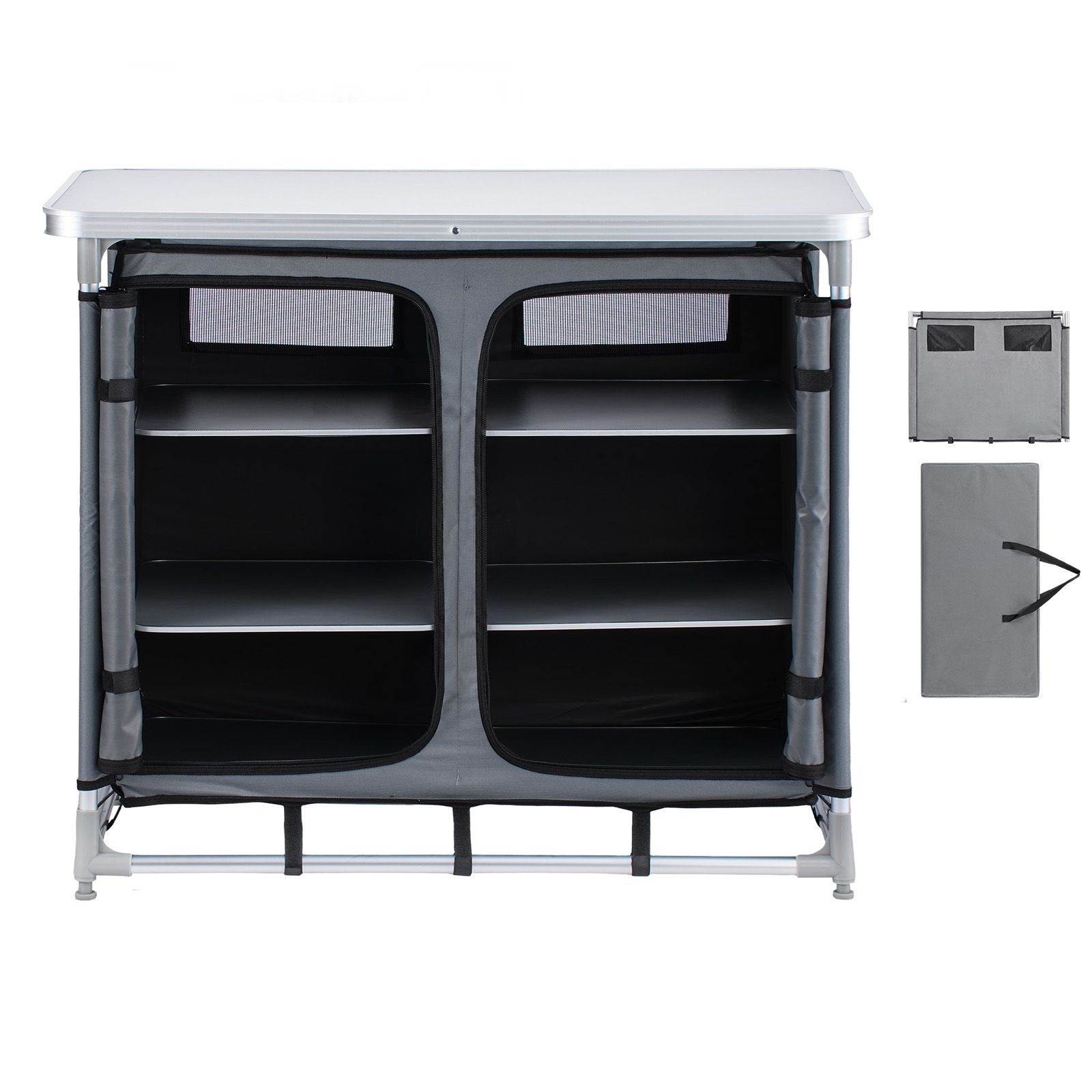 Camping Storage Cabinet, Outdo - огляд і ціна Outdoor Camping Kitchen Setup