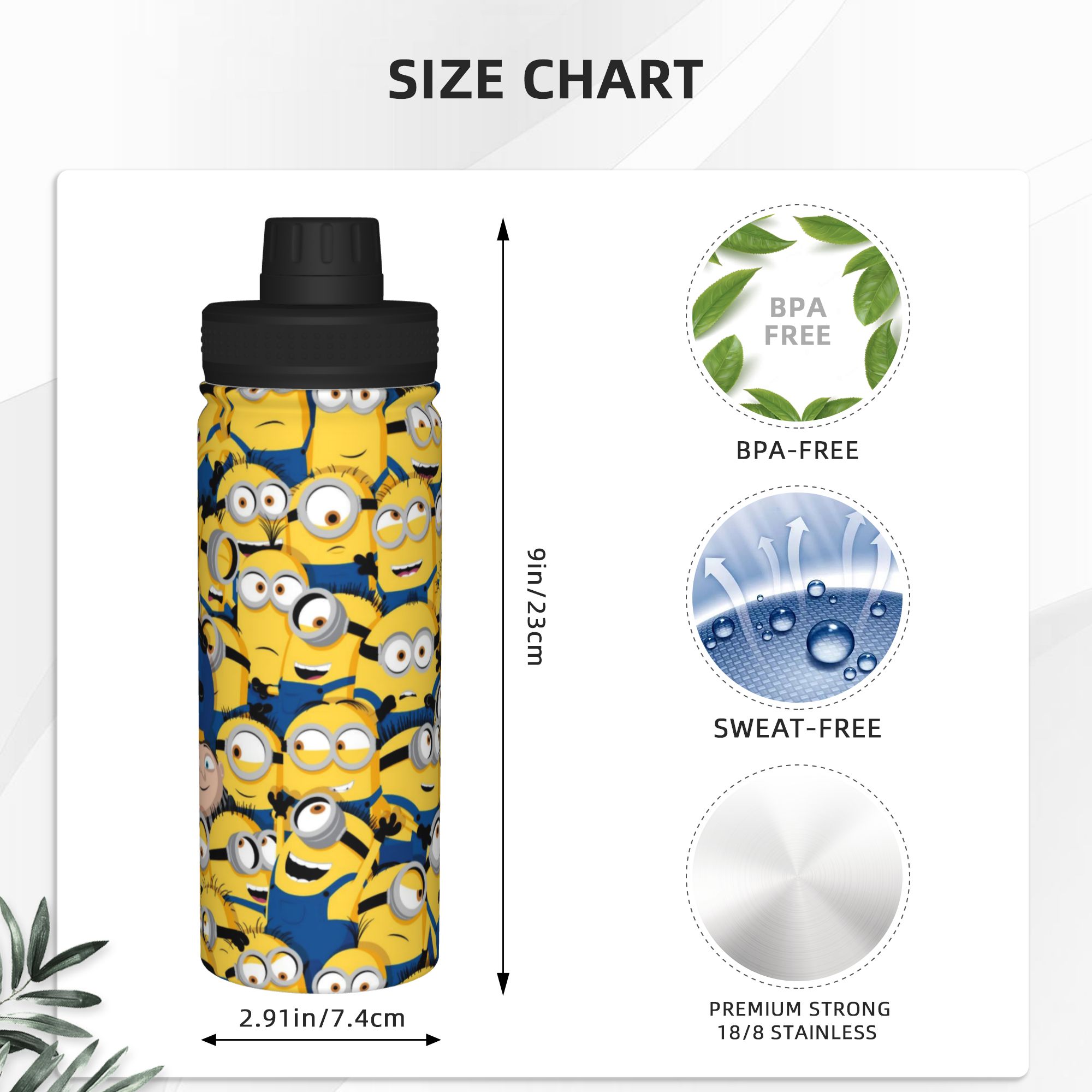 Cartoon M-Minions 18OZ Sports  - огляд і ціна Vacuum Insulated Flask