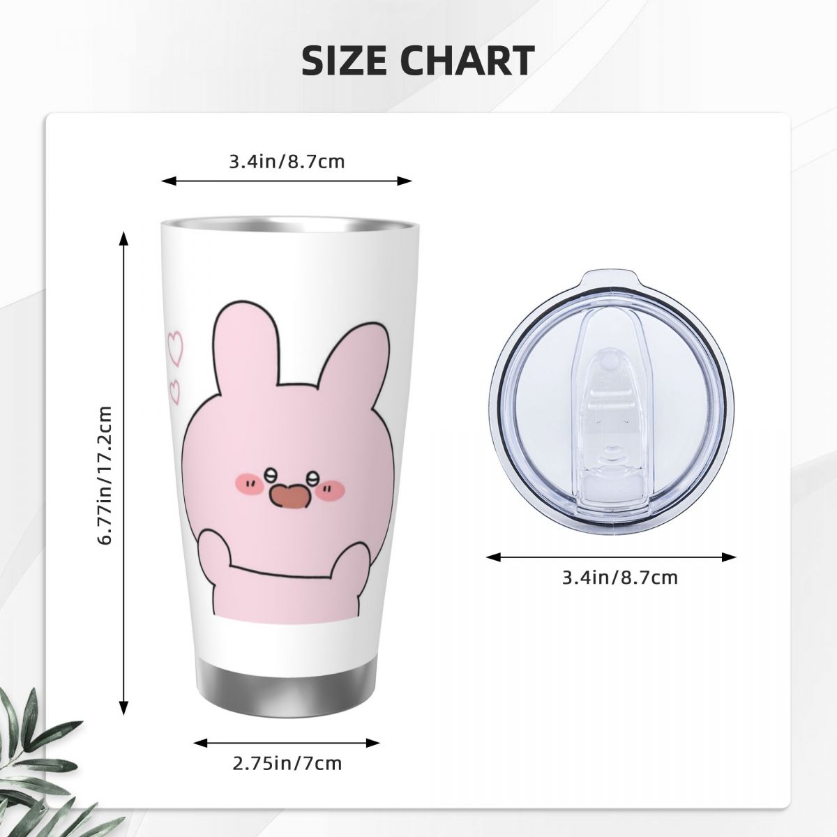 Asamimichaan Cute Asamimi 20oz - огляд і ціна Vacuum Insulated Flask