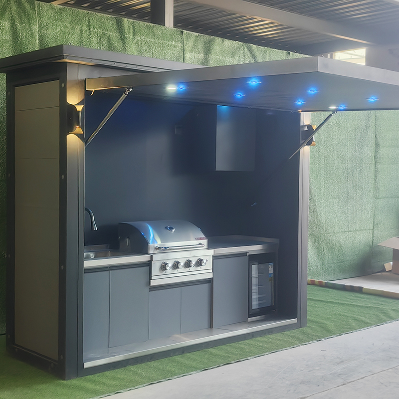Portable Outdoor Kitchen Pod W - огляд і ціна Outdoor Camping Kitchen Setup