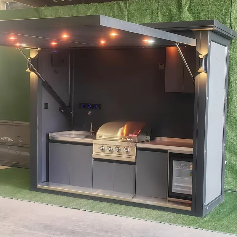 Portable Outdoor Kitchen Pod W - огляд і ціна Outdoor Camping Kitchen Setup
