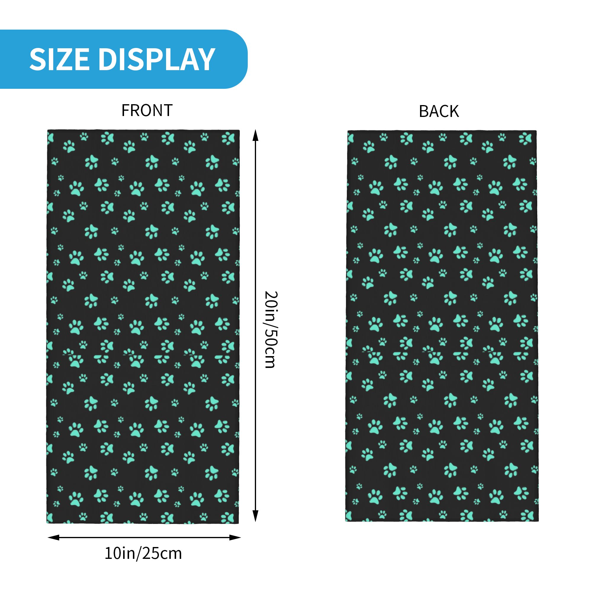 Custom Aqua Dog Paw Print Patt - огляд і ціна Trekking Gaiters