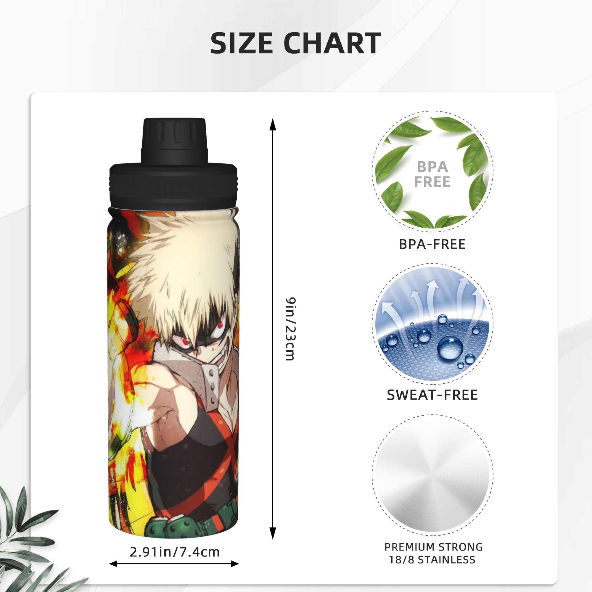 My Hero Academia Anime 18OZ Sp - огляд і ціна Vacuum Insulated Flask