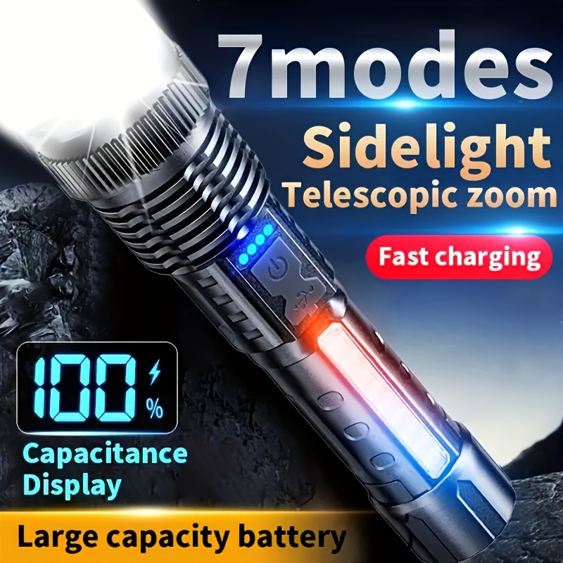 Powerful LED Flashlight Batter - огляд і ціна Outdoor Camping And Fishing